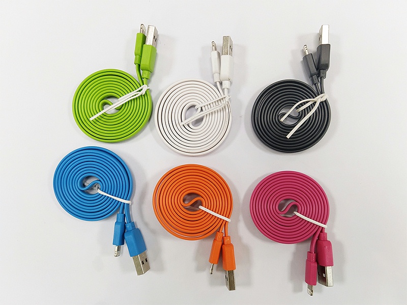 面條線USB-A轉(zhuǎn)Lightning蘋(píng)果充電線03