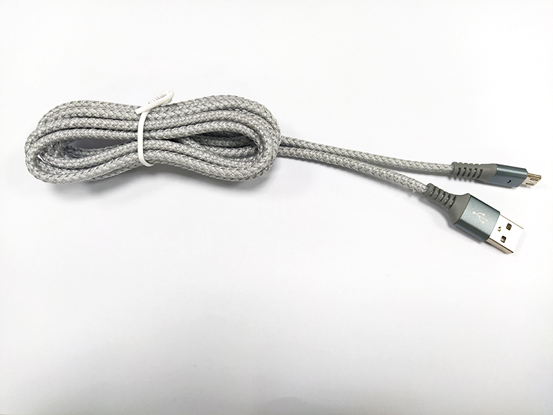 麻繩編織microUSB數據線，Type-A/micro數據線