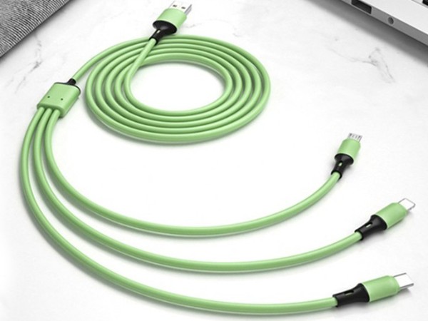 一拖三快充數(shù)據(jù)線，安卓/Type-C/蘋果通用充電線定制廠家