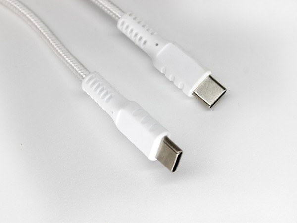 雙Type-C快充數據線，一體注塑成型設計，100W PD快充