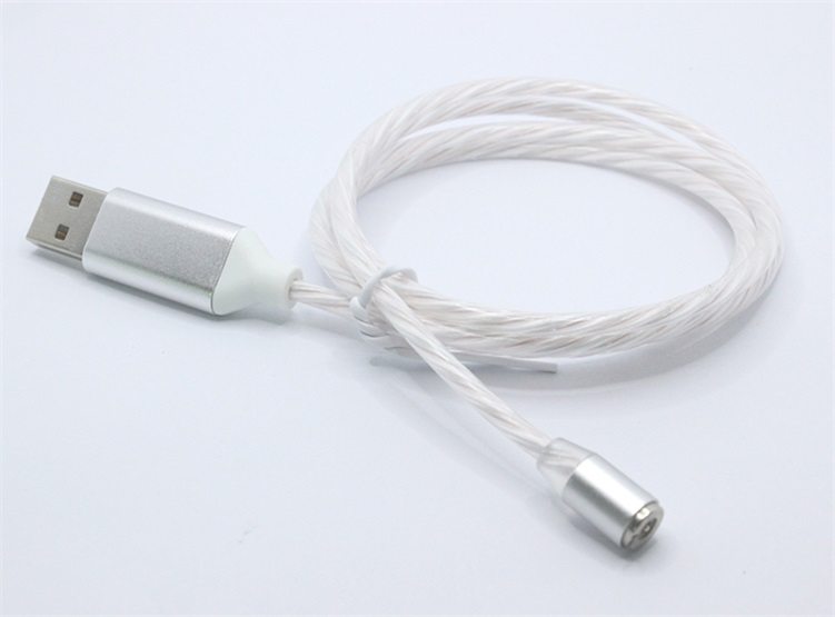 七彩流光磁吸數據線